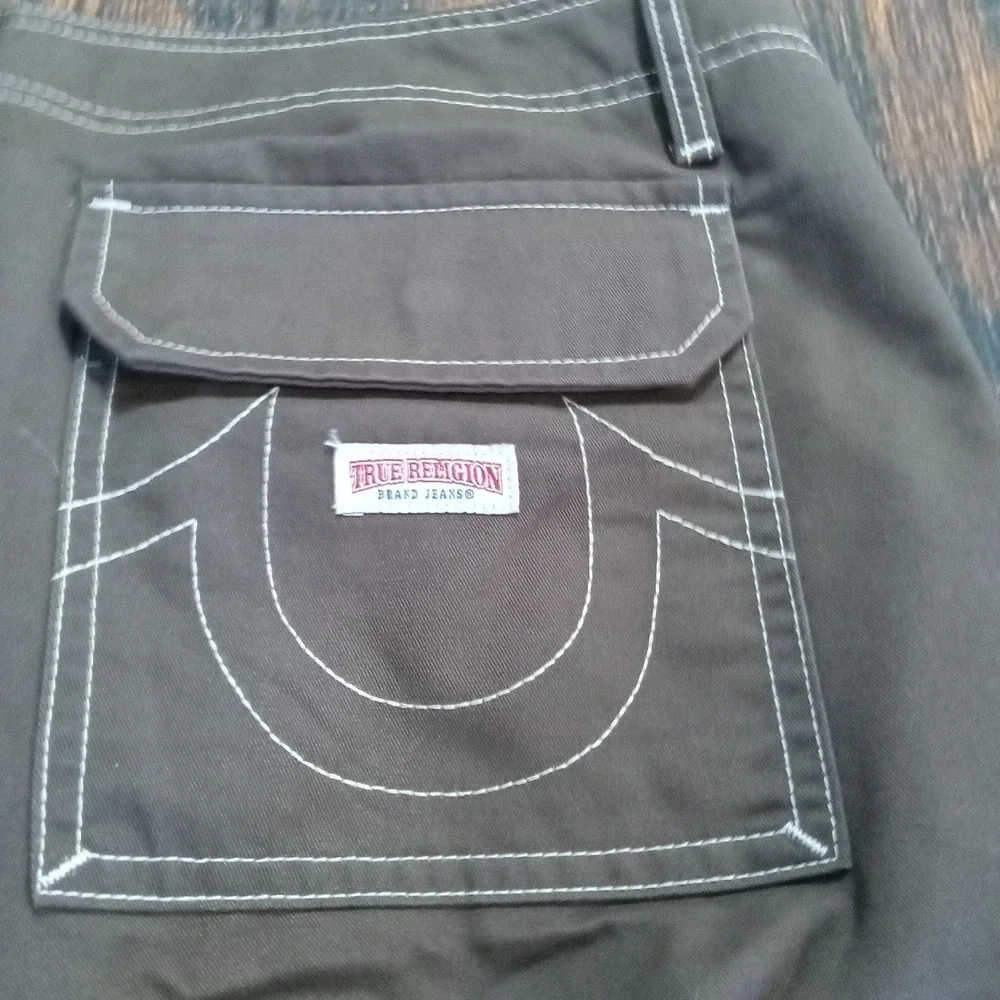 True Religion Braken Cargo Pants NWT Men's 36x31 Brown‎